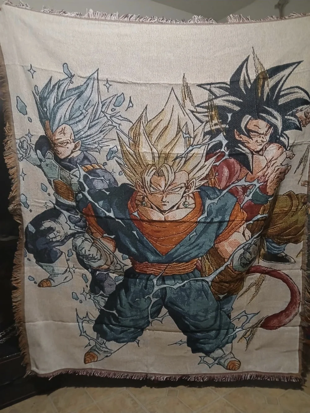 ANIME DBZ TRIO WALL TAPESTRY OR BLANKET